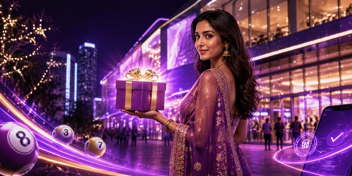 Playing Teen Patti cards on mobile in Delhi city neon lights