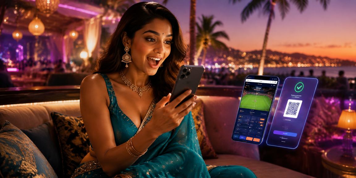 Mobile payment transaction for VIP gaming from a coastal home in Goa